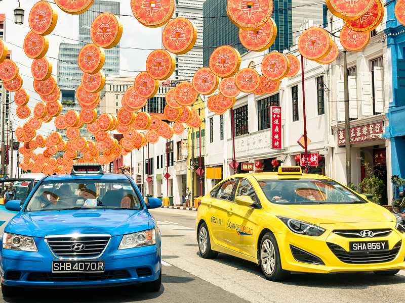 Taxis in Singapur