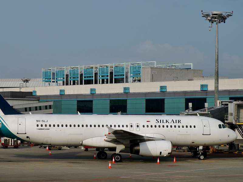 Ein A320 von Silk Air