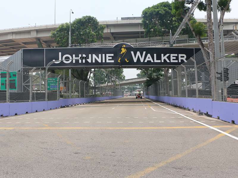 Blick auf die Rennstrecke