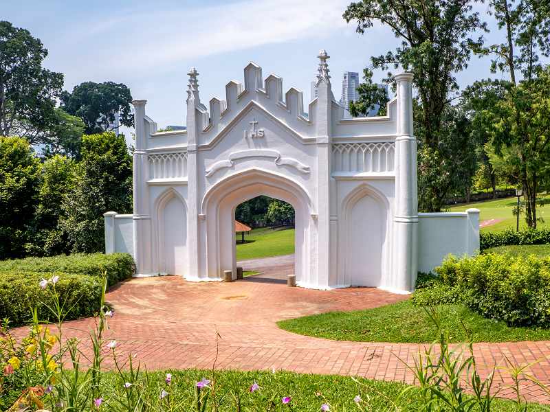 Eingang zum Fort Canning Park