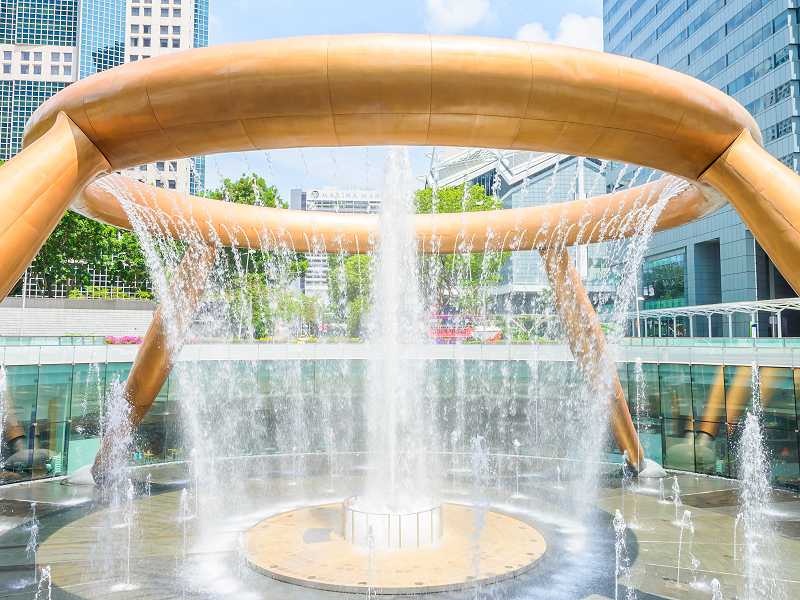 Fontäne in Singapur