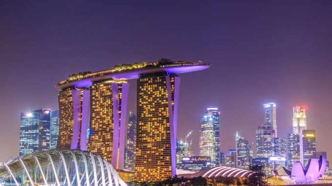 Marina Bay Sands und Skyline