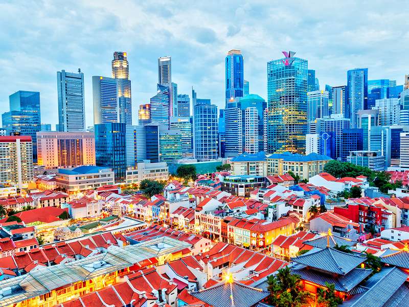 Panorama von der Chinatown