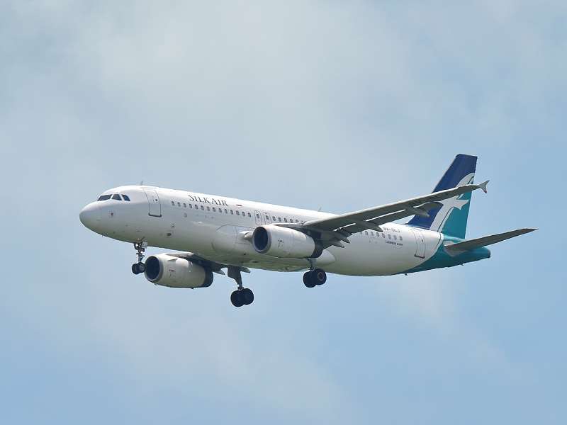 Silk Air beim Landeanflug