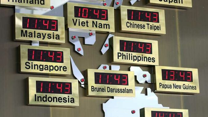 Singapur Zeitverschiebung