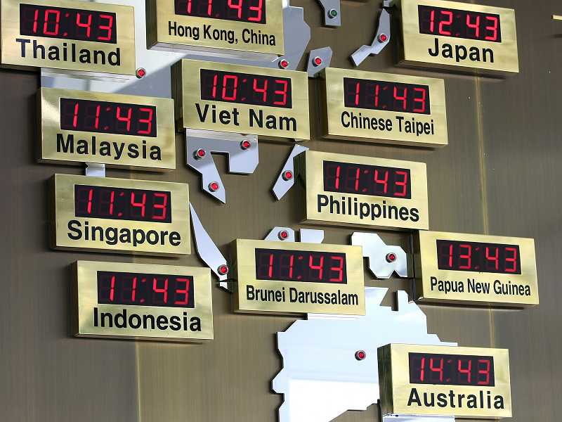Spannende Aktuelle Uhrzeit Singapur Ebenbildnull
