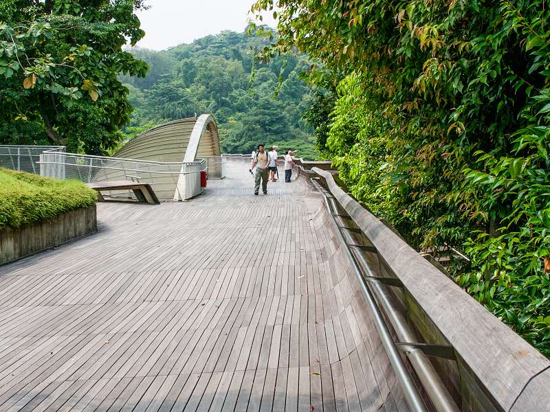 Touristen auf der Brücke